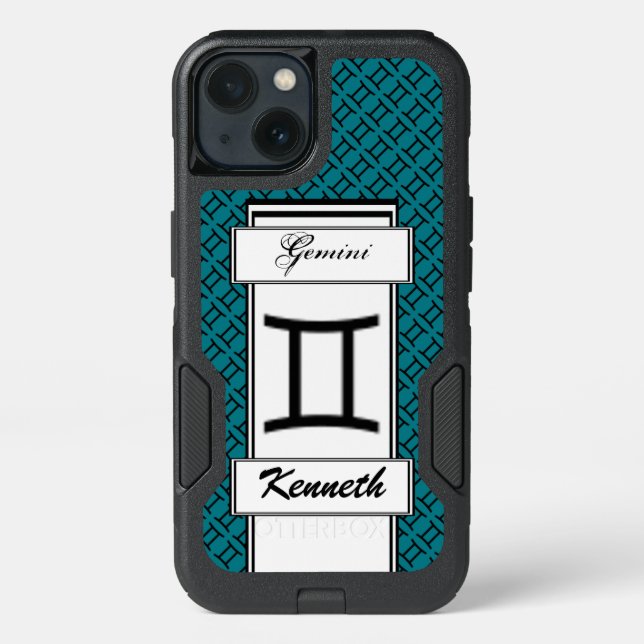 Gemini Zodiac Symbol Standard by Kenneth Yoncich Otterbox iPhone Case (Back)