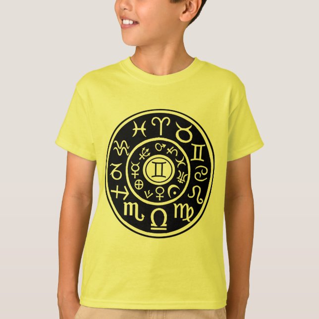 Gemini Zodiac T-Shirt (Front)