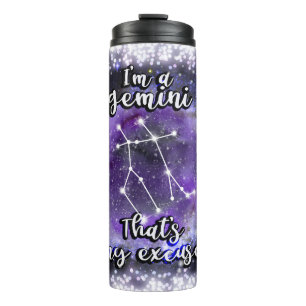 Gemini Zodiac Thermal Tumbler