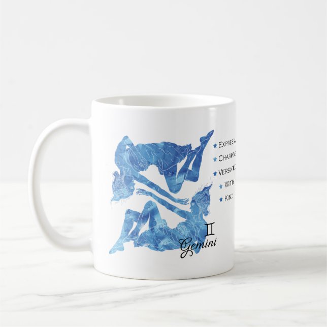 Gemini Zodiac Traits Mug (Left)