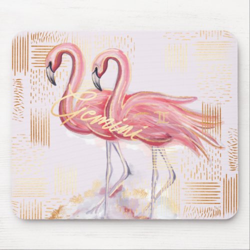 Gemini Zodiac Watercolour Artistry mousepad