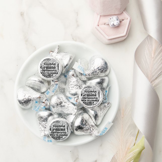 Gemini Zodiac Word Cloud Inspiration  Hershey®'s Kisses® (Wedding)