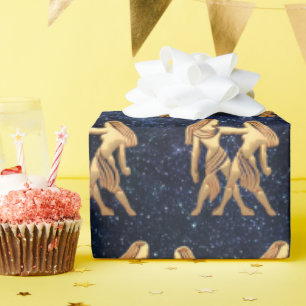 Gemini Zodiac Wrapping Paper