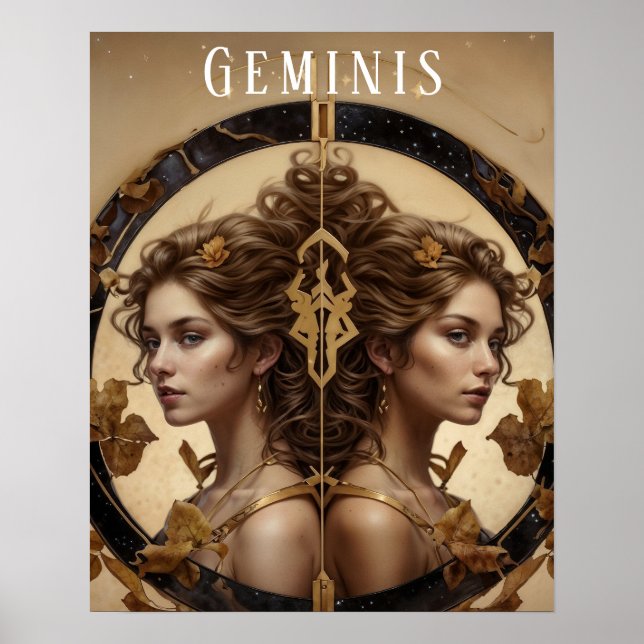 Geminis Female Astrological Poster (Front)