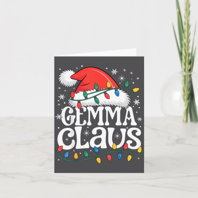 Gemma Claus Funny Xmas Christmas Grandma Holiday S Card (Front)
