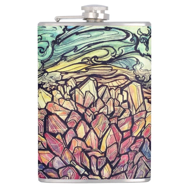 Gemmy Sunset - Flask (Front)