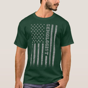 Gemologist American Flag  T-Shirt
