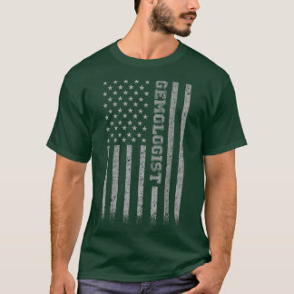 Gemologist American Flag  T-Shirt
