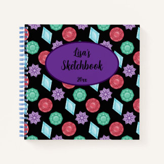Gems and Jewels Sketchbook Notebook