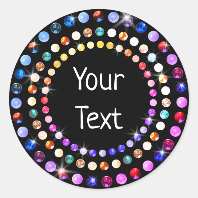 Gems Classic Round Sticker (Front)