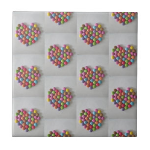 Gems Heart Ceramic Tile