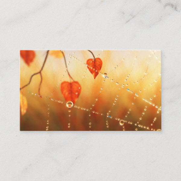 Gems of an Autumn Morning Bookmarks Business Card