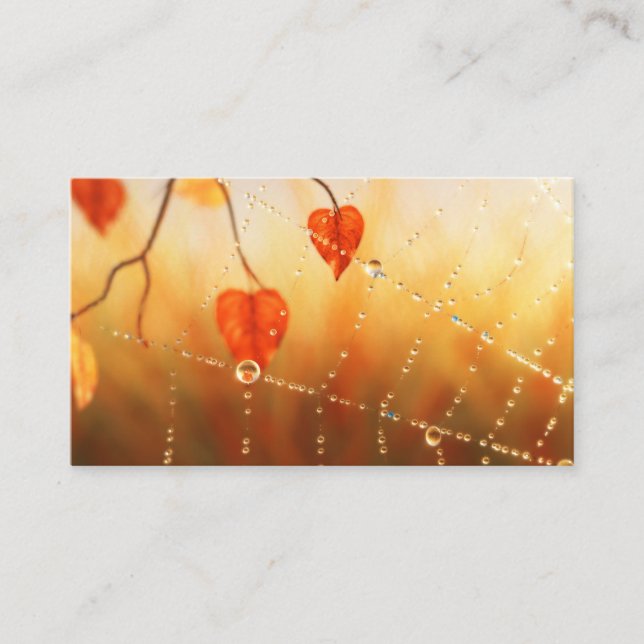 Gems of an Autumn Morning Bookmarks Business Card (Front)