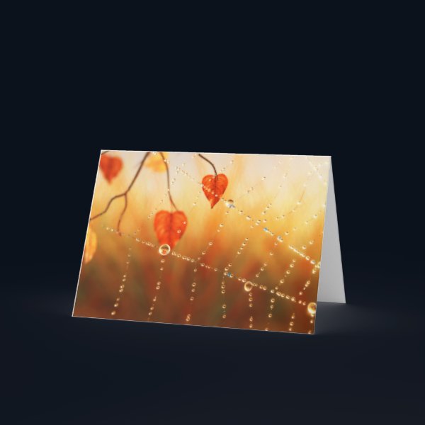 Gems of an Autumn Morning Card