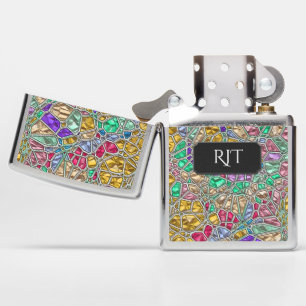 Gems / Stained Glass - Classic Elegance - Custom Zippo Lighter