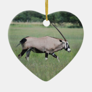 Gemsbok antelope ceramic ornament