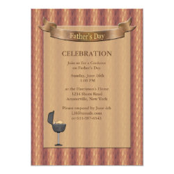 Gemstone Backing Father's Day Invitation