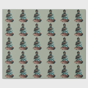Gemstone Buddha Wrapping Paper