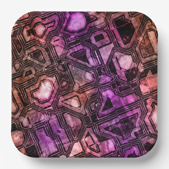 gemstone circuits - astro flare : paper plates (Front)