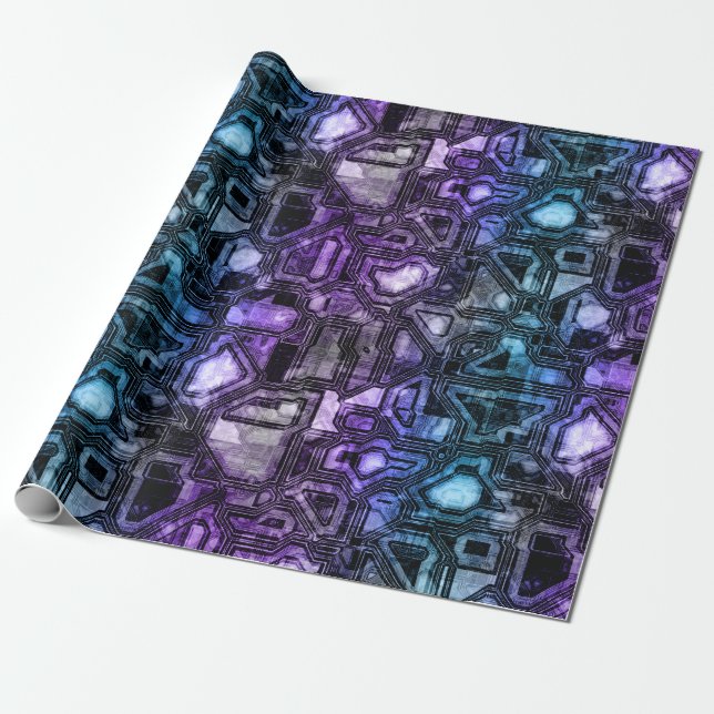 gemstone circuits - astro shadow : wrapping paper (Unrolled)