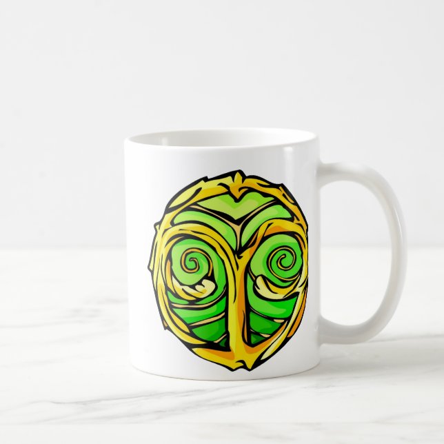 Gemstone Colored Aries Symbol Coffee Mug (Right)