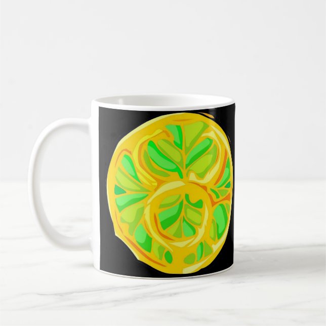 Gemstone Colored Taurus Symbol Coffee Mug (Left)