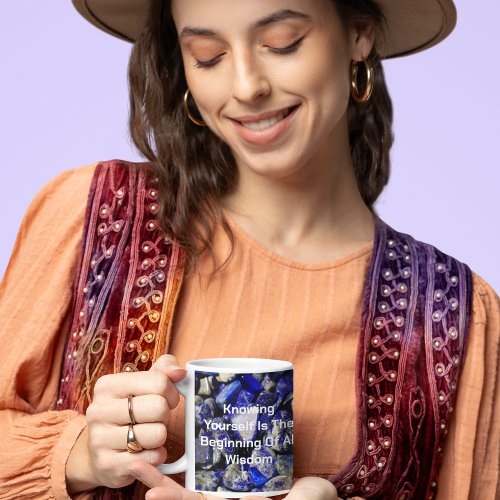 Gemstone Crystals Lapis Lazuli Mug