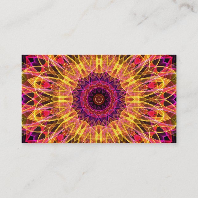 Gemstone Dream kaleidoscope Business Card (Front)