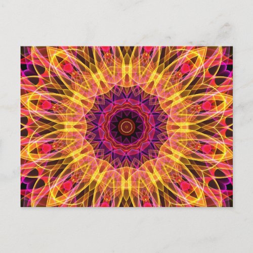 Gemstone Dream kaleidoscope Postcard