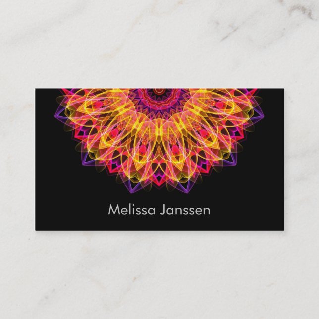 Gemstone Dream -Mandala- Business Card (Front)