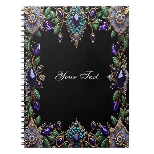 Gemstone Floral Notebook