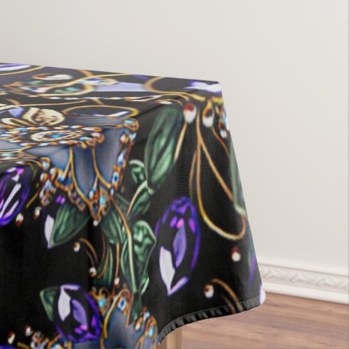 Gemstone Floral Tablecloth