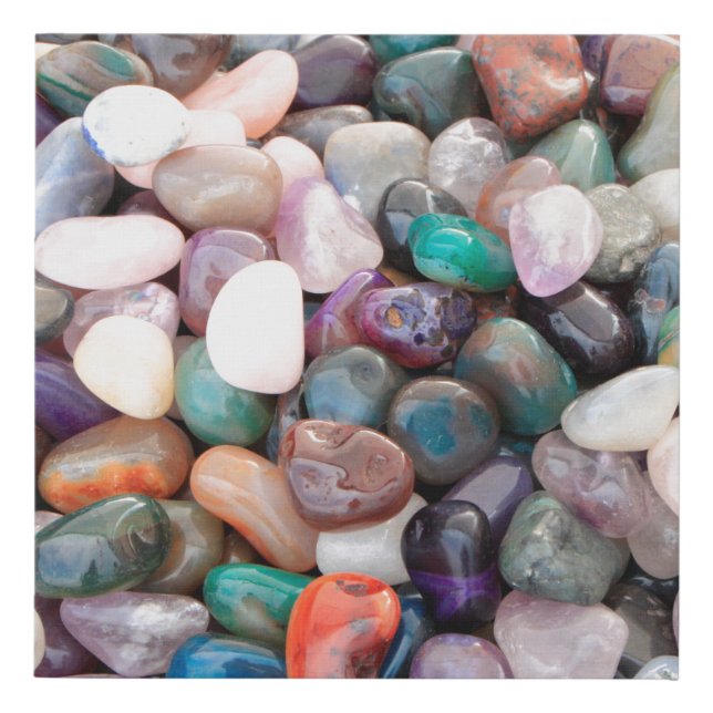 Gemstone geology mineral expensive faux canvas print (Front)