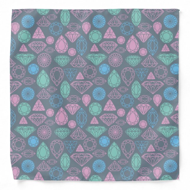 Gemstone Icon Pattern Bandana (Front)