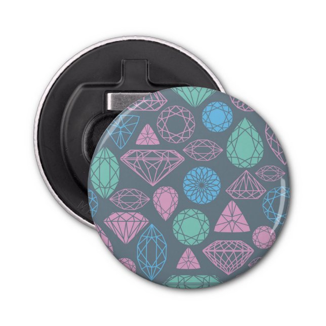 Gemstone Icon Pattern Bottle Opener (Front)