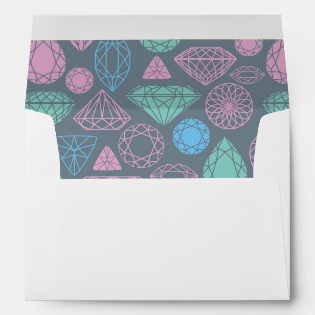 Gemstone Icon Pattern Envelope (Back (Bottom))