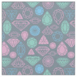 Gemstone Icon Pattern Fabric