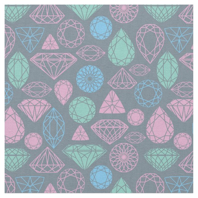 Gemstone Icon Pattern Fabric (Close Up)