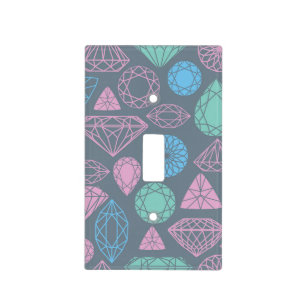 Gemstone Icon Pattern Light Switch Cover