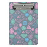 Gemstone Icon Pattern Mini Clipboard