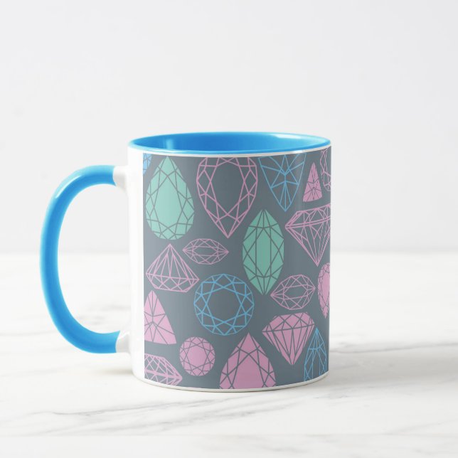 Gemstone Icon Pattern Mug (Left)