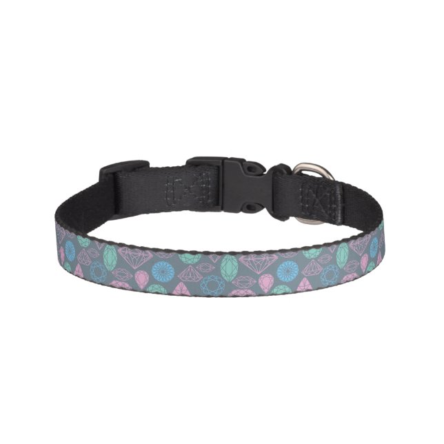 Gemstone Icon Pattern Pet Collar (Front)