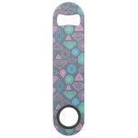 Gemstone Icon Pattern Speed Bottle Opener