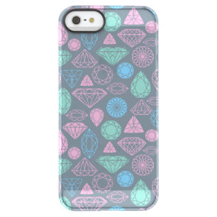 Gemstone Icon Pattern Permafrost iPhone SE/5/5s Case