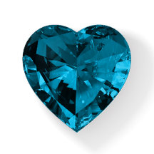 Gemstone IMAGE Heart Paperweight