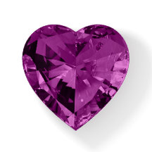 Gemstone IMAGE Heart Paperweight