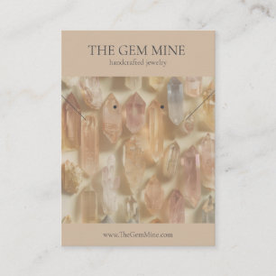 Gemstone Jewelry Display Card