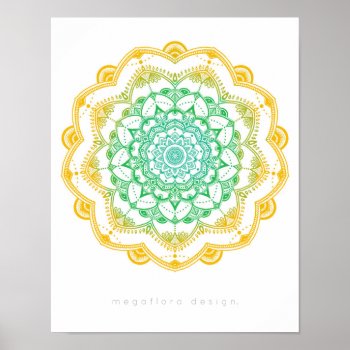 Gemstone Mandala By Megaflora Design Poster by Megaflora at Zazzle