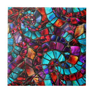 Gemstone Mosaic Ceramic Tile