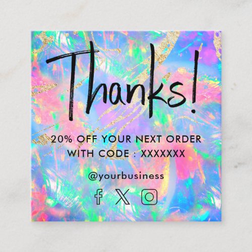 gemstone neon opal texture discount card